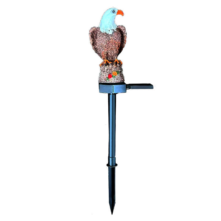 Welcoming Birdhouse Solar Pathway Stake Light With Dusk-To-Dawn Sensor Bowlift