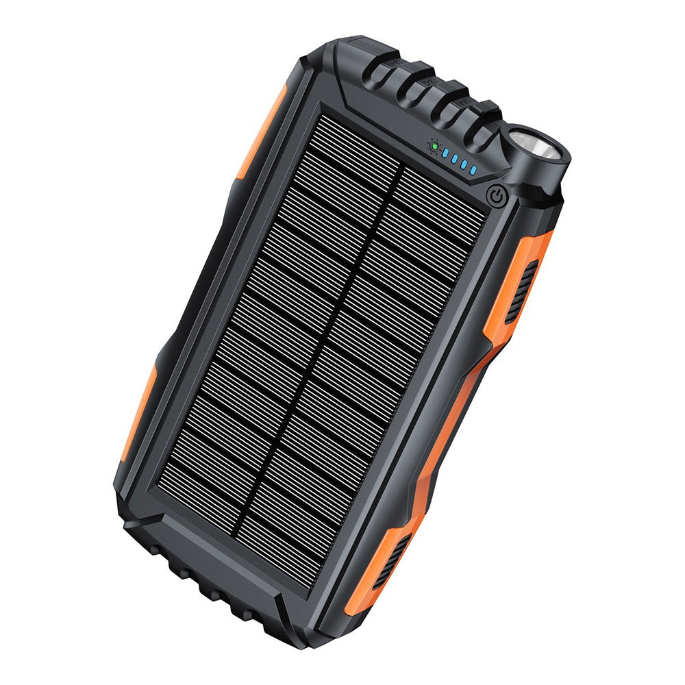 Robust Solar Power Bank with LED Flashlight Bowlift