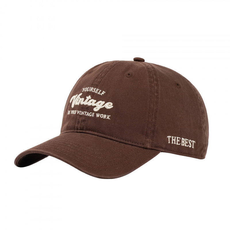 Women's Vintage-Inspired Embroidered Baseball Cap Bowlift
