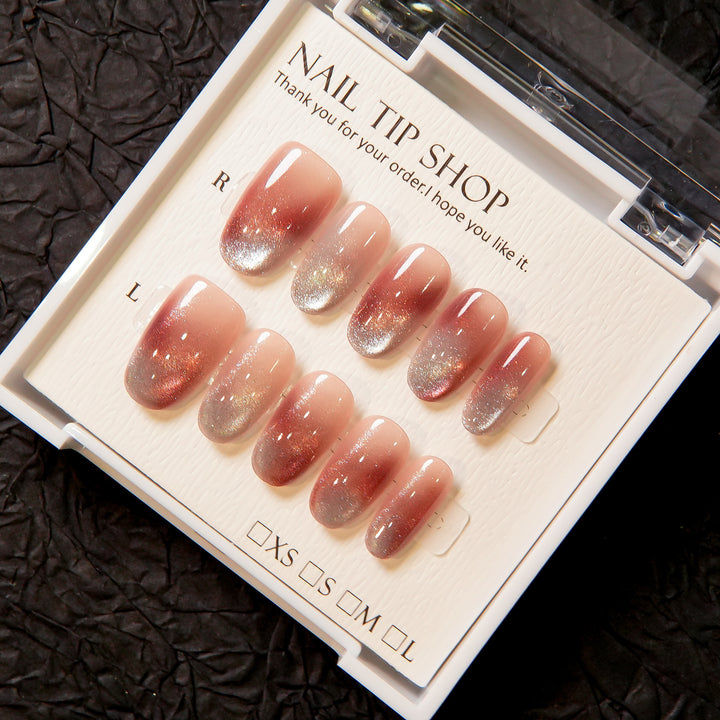 Ombre Glitter Press-On Nails