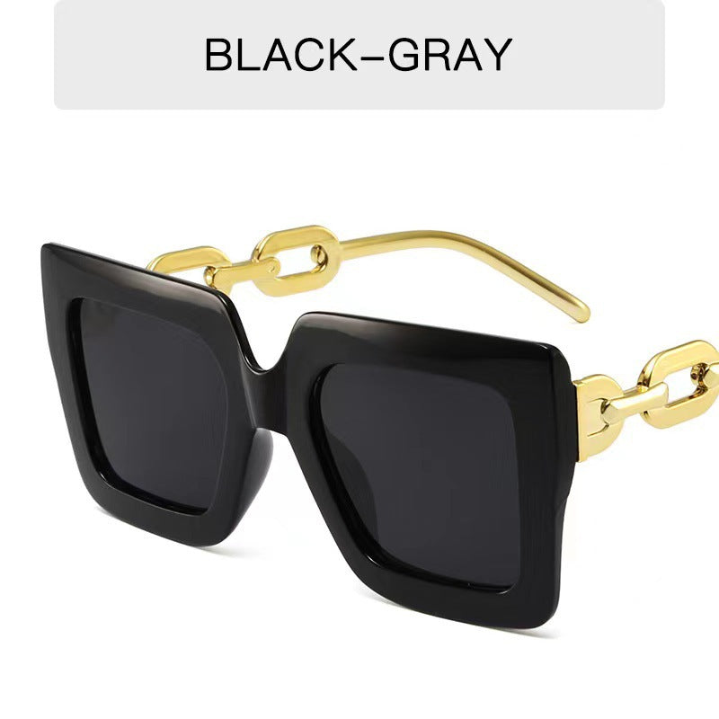 Stylish Wide Square Frame Sunglasses Bowlift