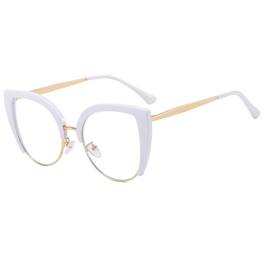 Women Fashion Cat-Eye Glasses made of Plastic with Metal Accents Bowlift