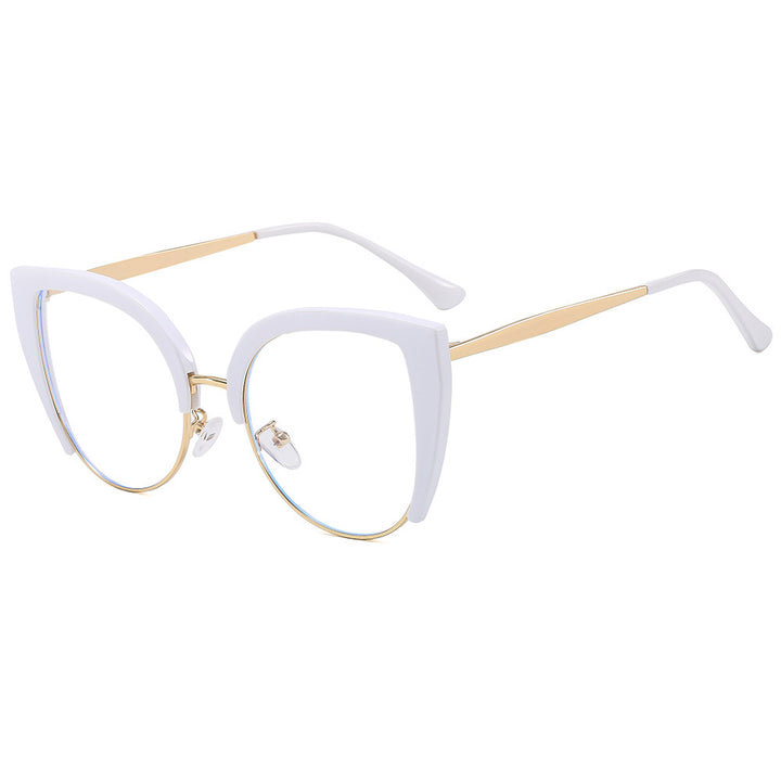 Women Fashion Cat-Eye Glasses made of Plastic with Metal Accents Bowlift