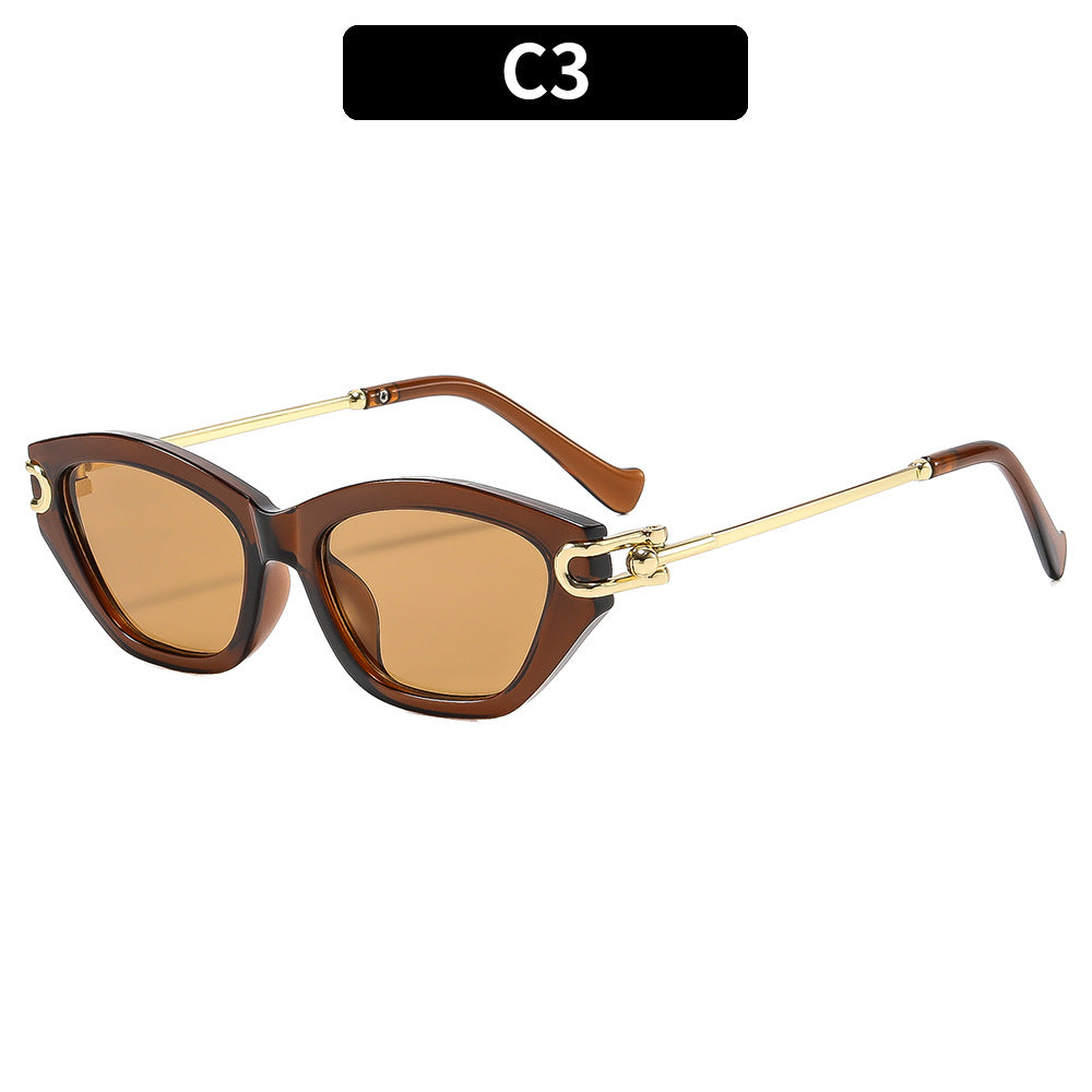 Geometric Cat-Eye Sunglasses