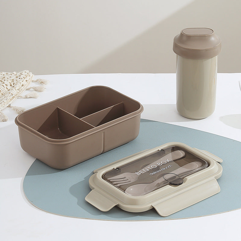 Leakproof Compartmentalized Kids Bento Lunchbox with Removable Round Soup Bowl and Utensil Storage Bowlift