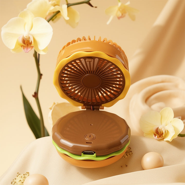 Ladies creative portable mini fan with cat motif Bowlift