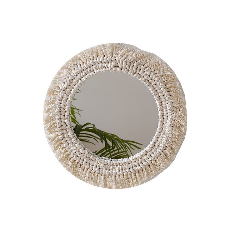 Decorative Macrame Wall Mirror Bowlift