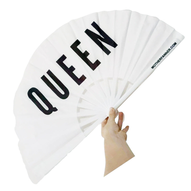 Women Colorful Fan with sturdy plastic ribs Bowlift