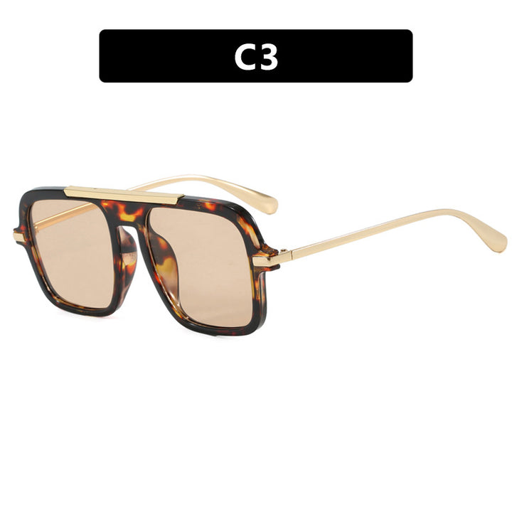 Women's square sunglasses with luxurious metal frame and sturdy lenses Bowlift