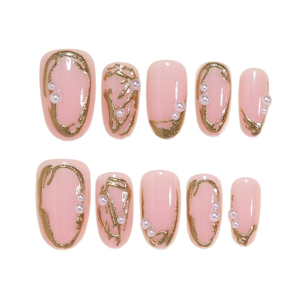 Elegant Gold Foil Nail Art Set Bowlift