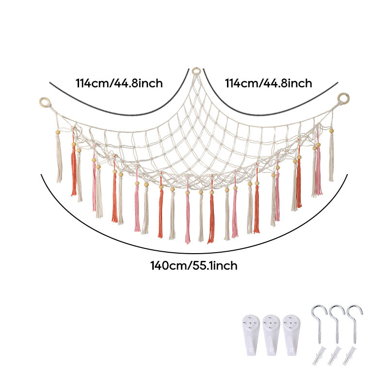 Macramé Wall Hanging Storage Hammock