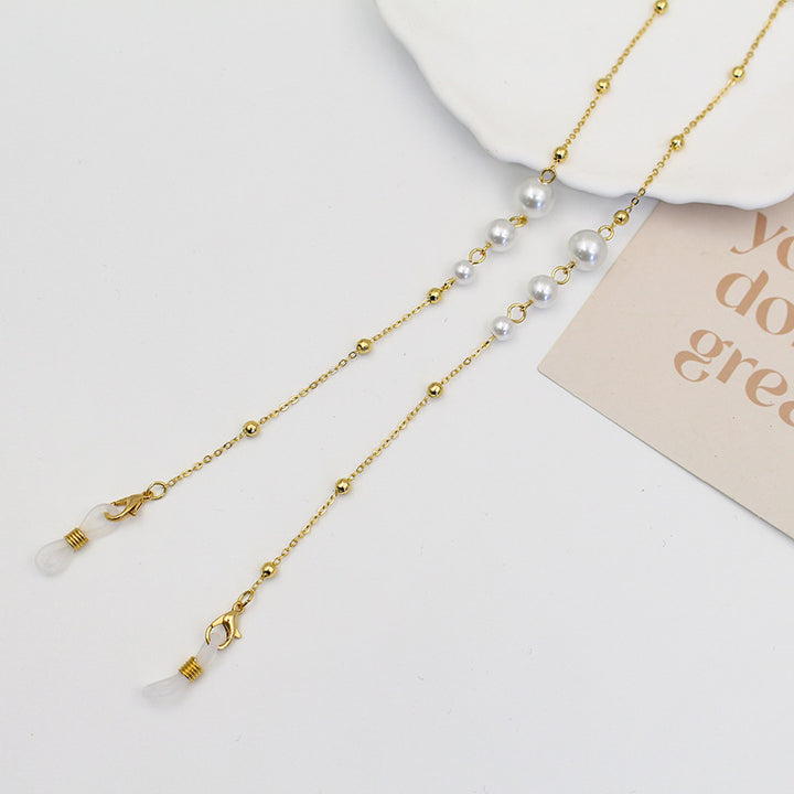 Elegant Pearl Eyewear Chain Bowlift