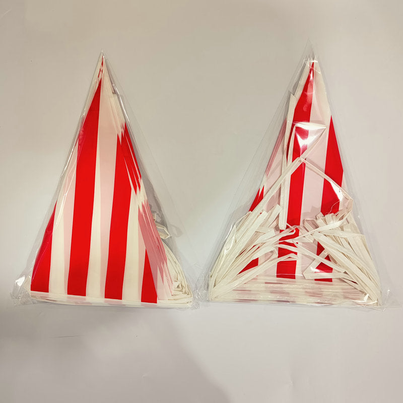 Independence Day outdoor patriotic triangle pennant bunting garland with reinforced tie tape Bowlift
