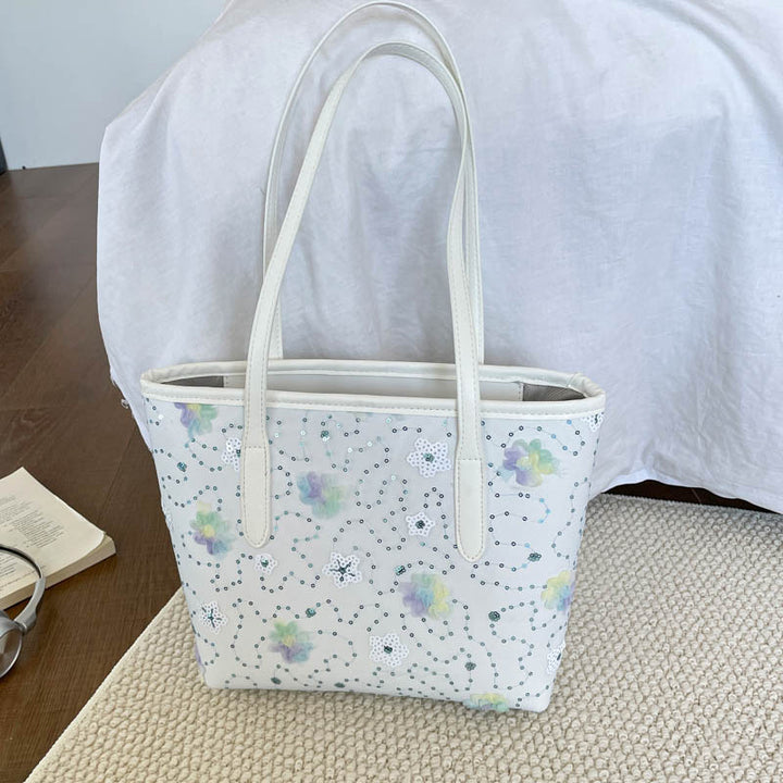WoFloral Embellished Tote Bag Bowlift