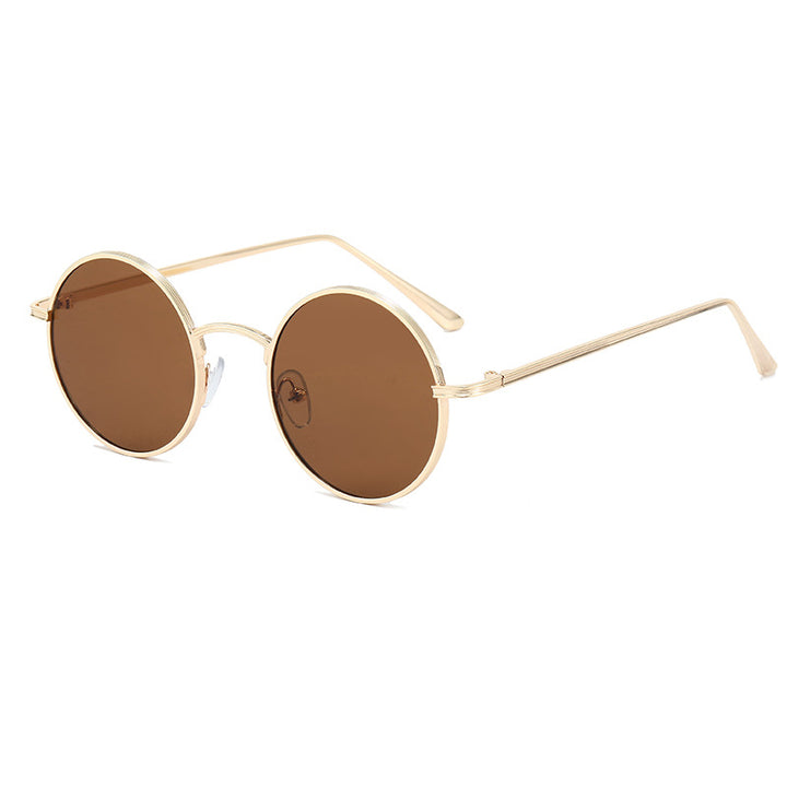 Ladies fashionable glasses with round lenses and fine metal frame Bowlift