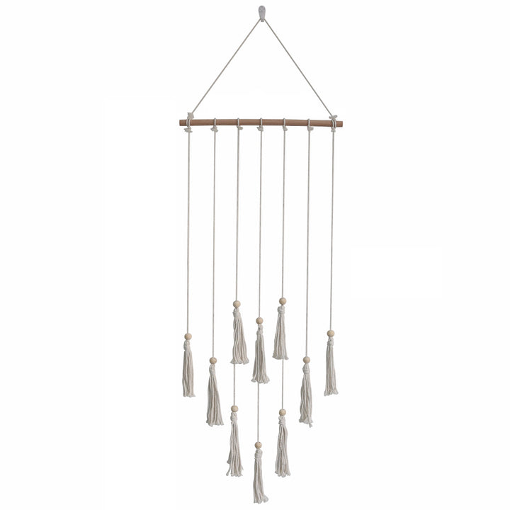 Decorative wall hanging with fringes