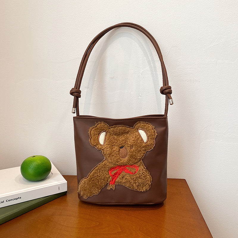 WoCute Teddy Bear Patch Handbag Bowlift