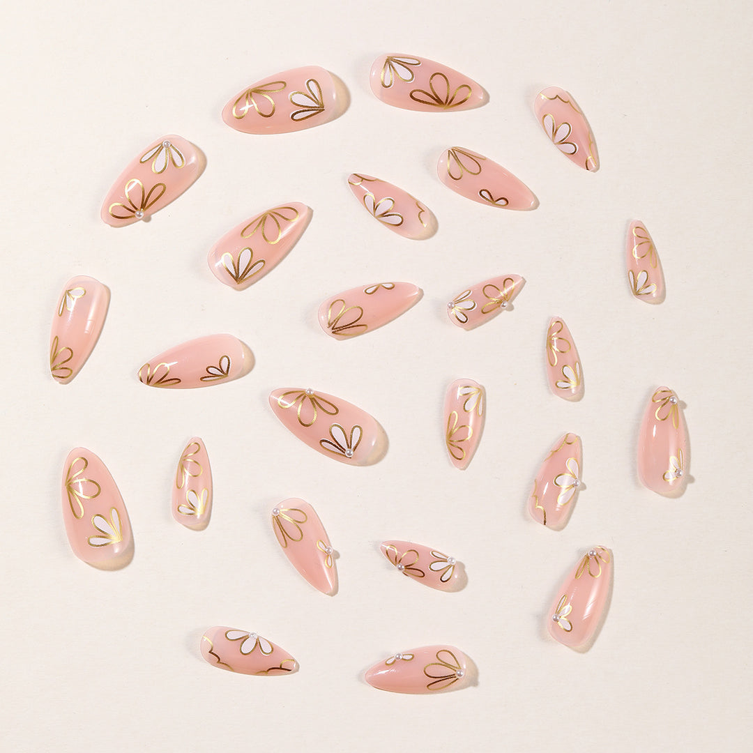 Floral-Inspired 3D Nail Art Extensions Bowlift