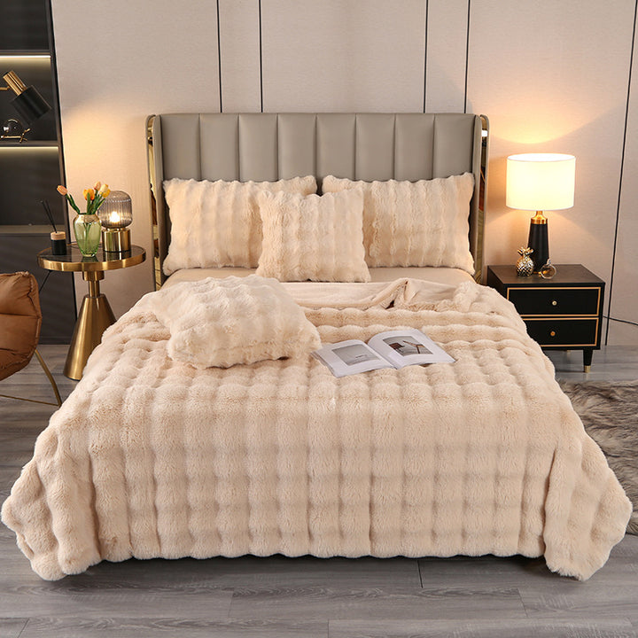 Luxury Fuzzy Faux Fur Blanket