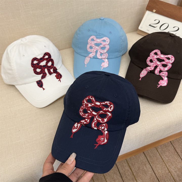 Women's Embroidered Graphic Baseball Cap Bowlift