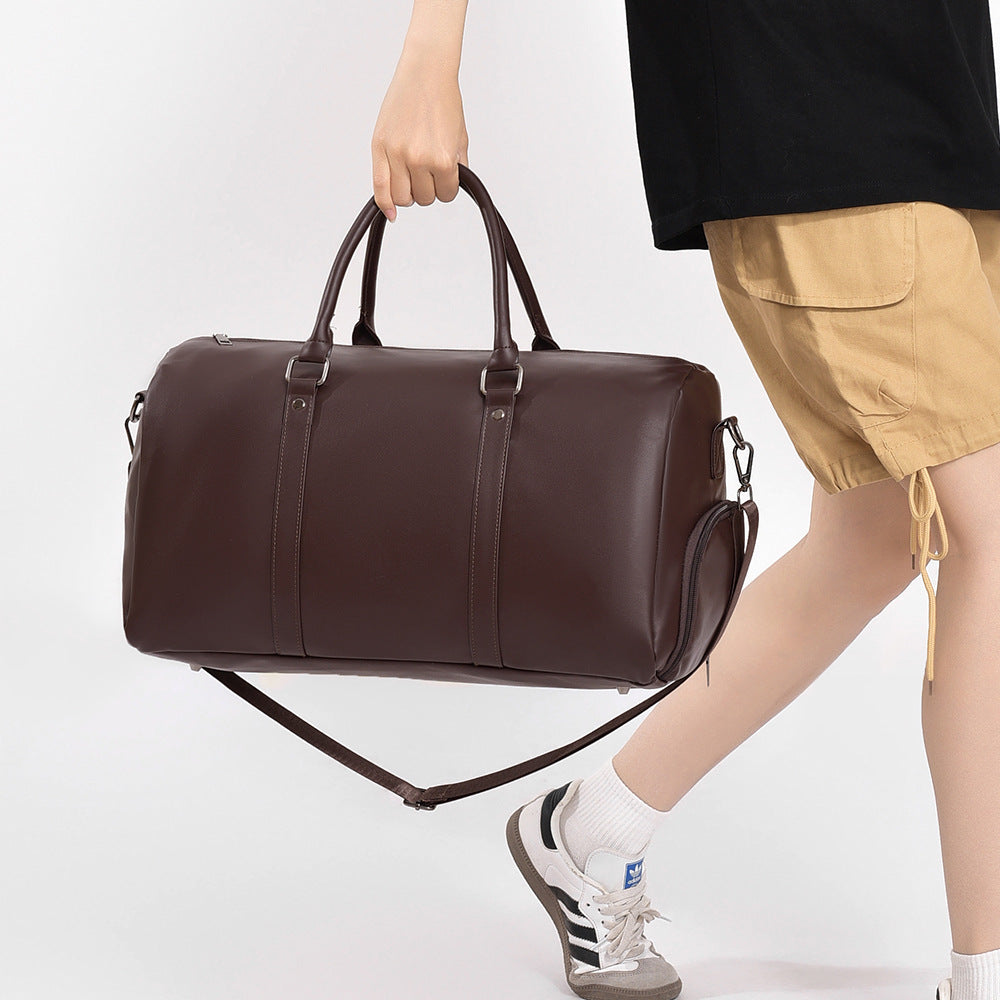 Stylish leather travel bag Bowlift