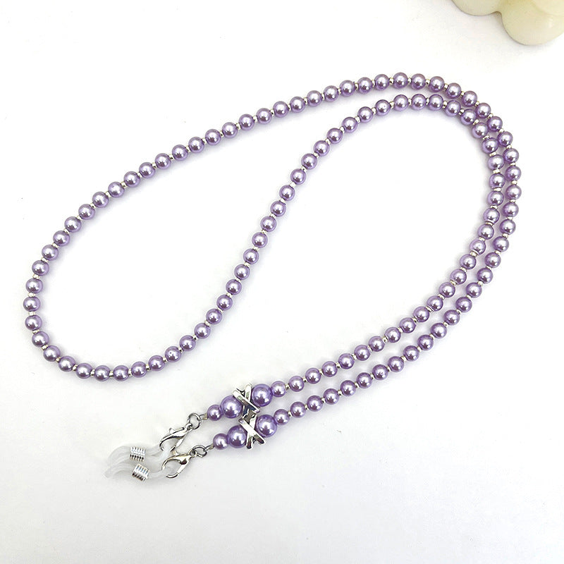 Elegant Pearl Beaded Eyewear Chain Bowlift