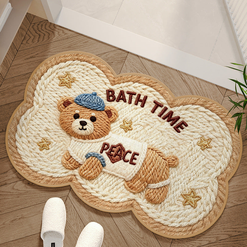 Adorable Dog-Themed Area Mat Bowlift