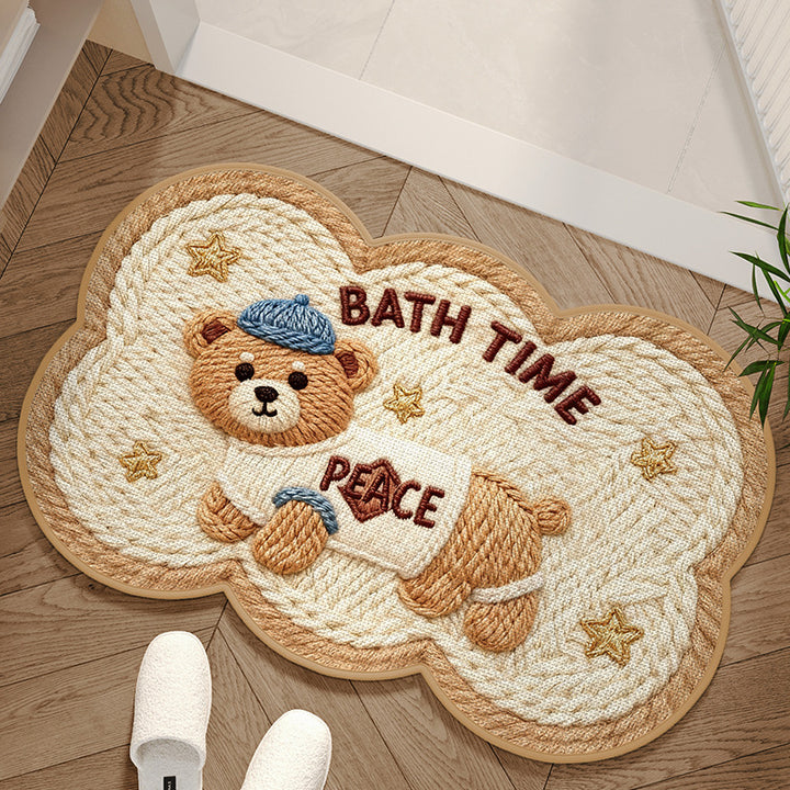 Adorable Dog-Themed Area Mat Bowlift