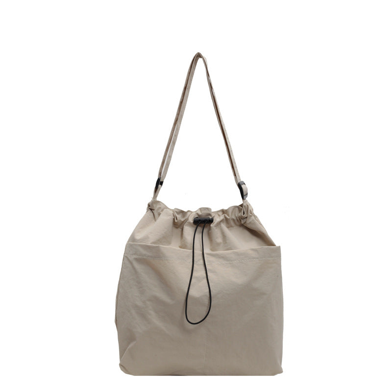 Trendy Drawstring Shoulder Bag Bowlift