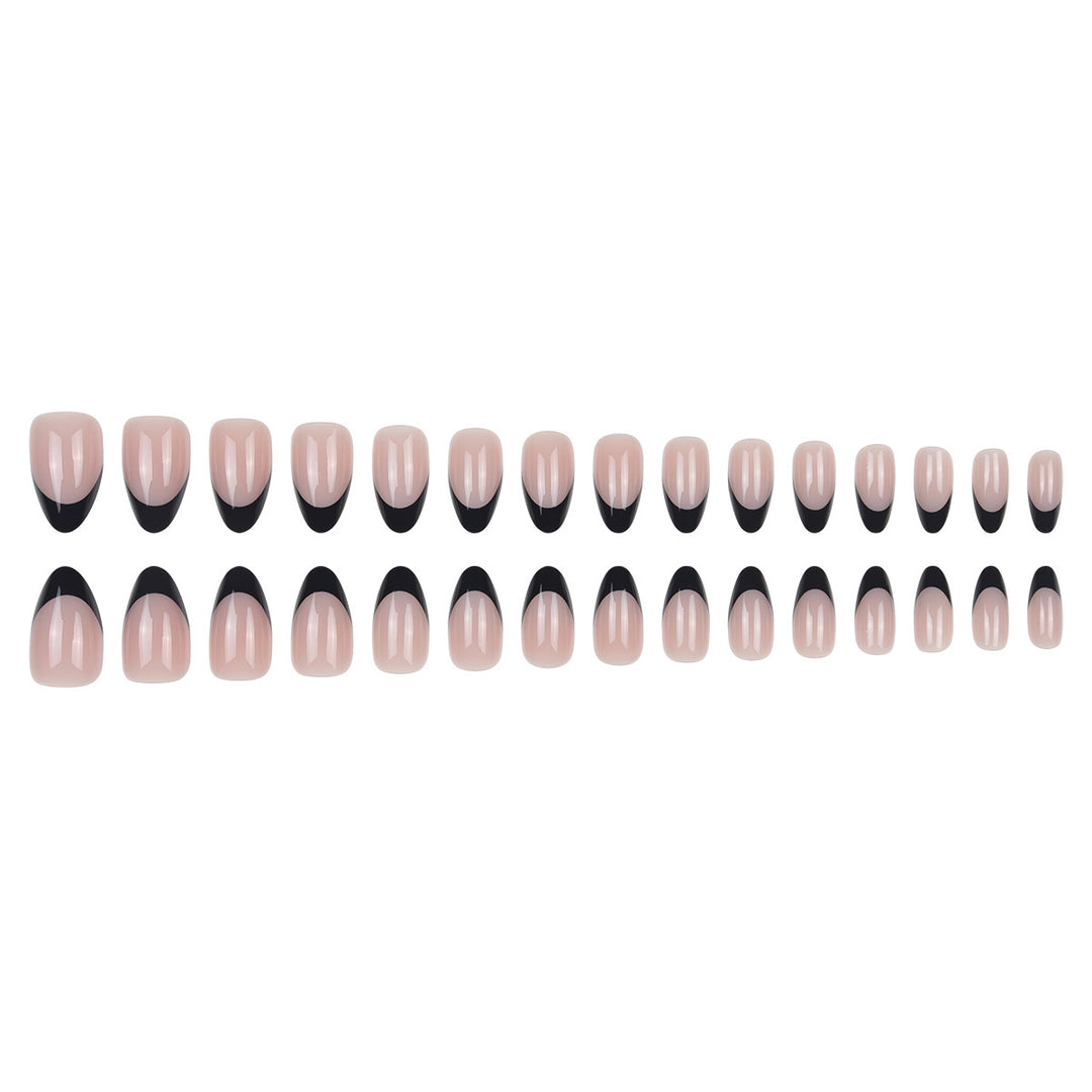 Elegant French Tip Nail Art Extensions Bowlift