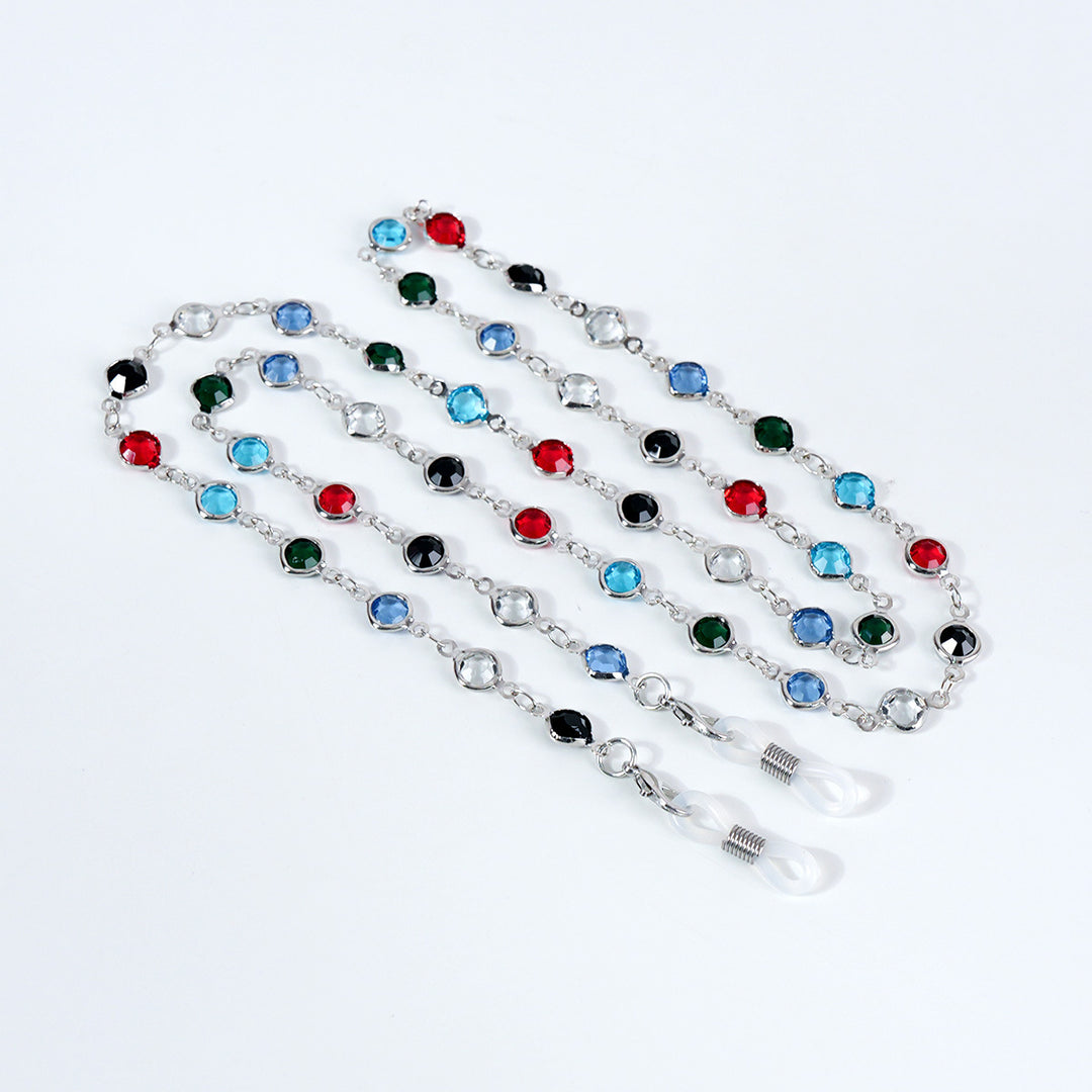 Decorative Gemstone Eyewear Chain Bowlift