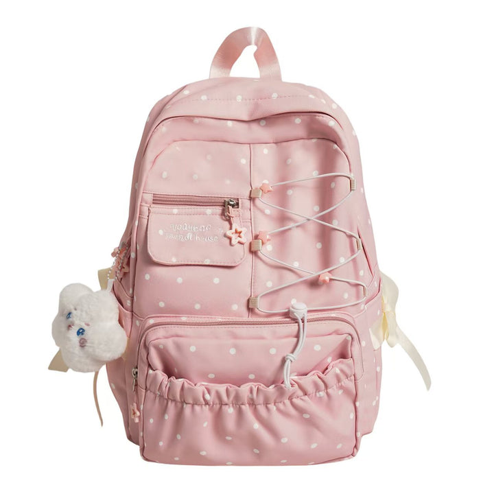 Cute Polka Dot Casual Backpack Bowlift