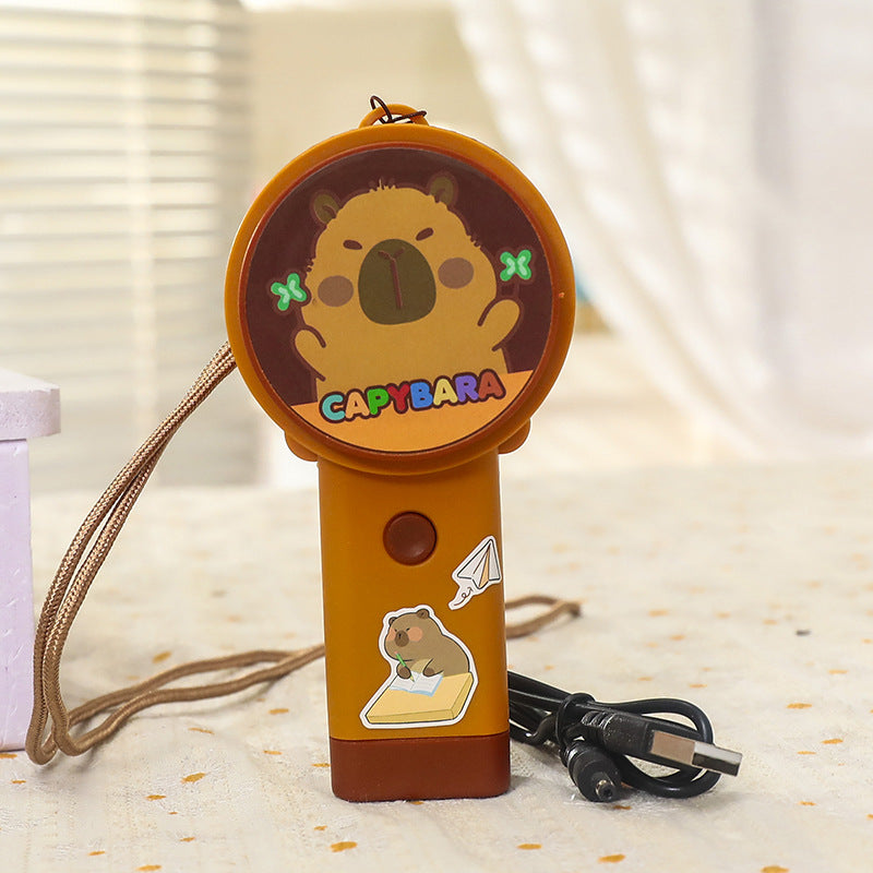 Women Portable Mini Fan with Cute Animal Design Bowlift