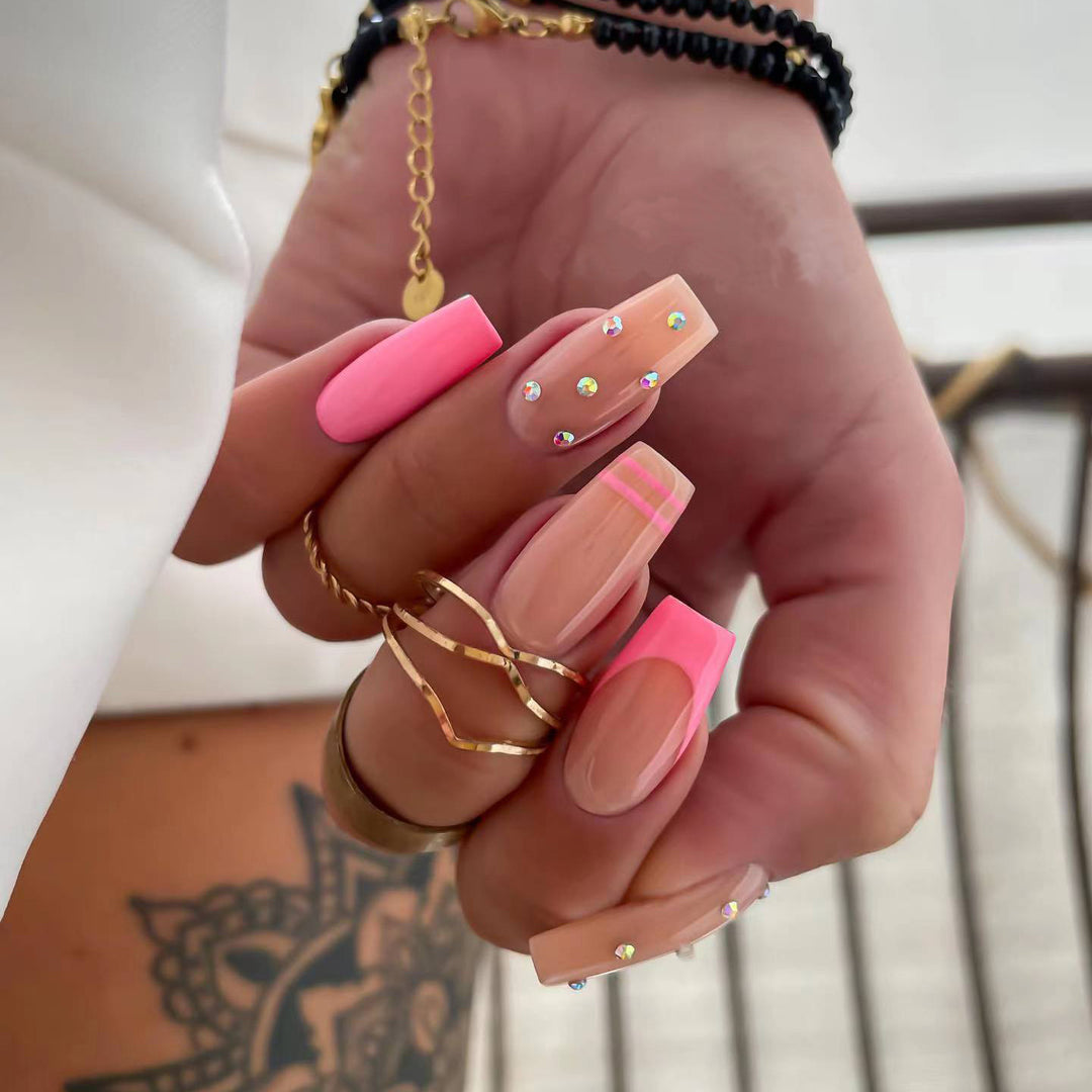 Decorative Rhinestone Nail Art Bowlift