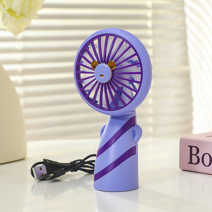Women's Portable Mini Fan with Ergonomic Design and USB Connection Bowlift