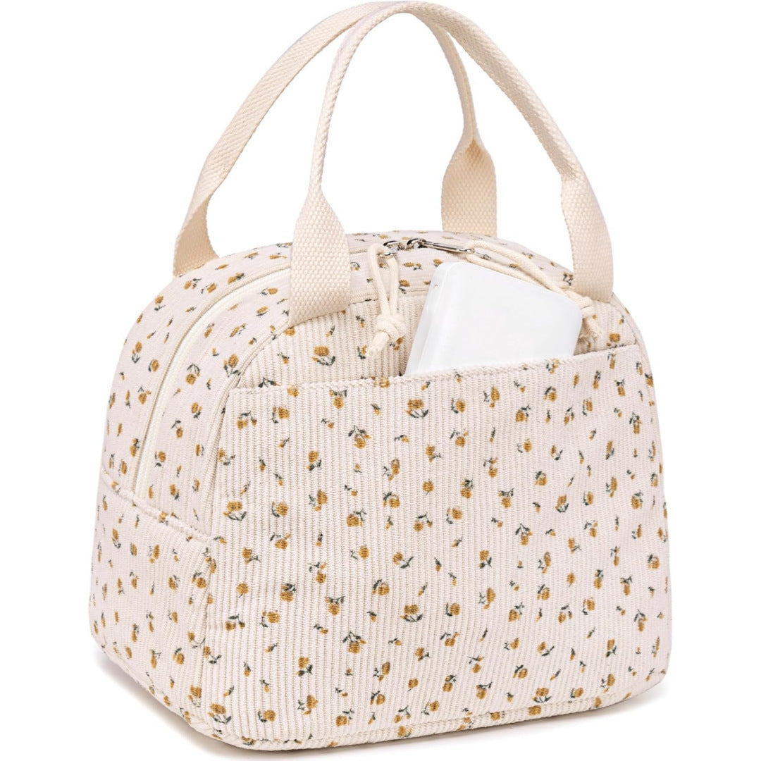 Insulated Strawberry Print Lunch Bag Bowlift