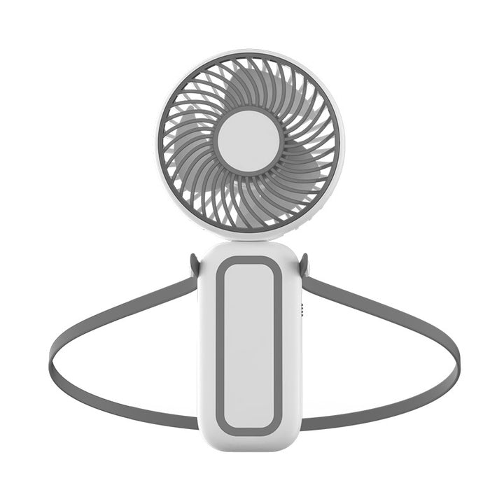 Women's portable neck fan with flexible carrying strap Bowlift