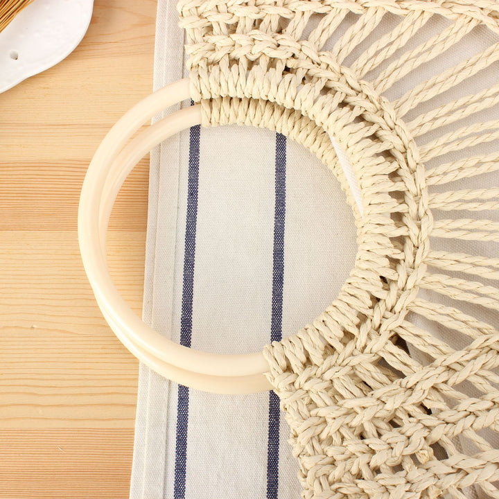 Handcrafted Trend Bag Made of Natural Wicker Bowlift