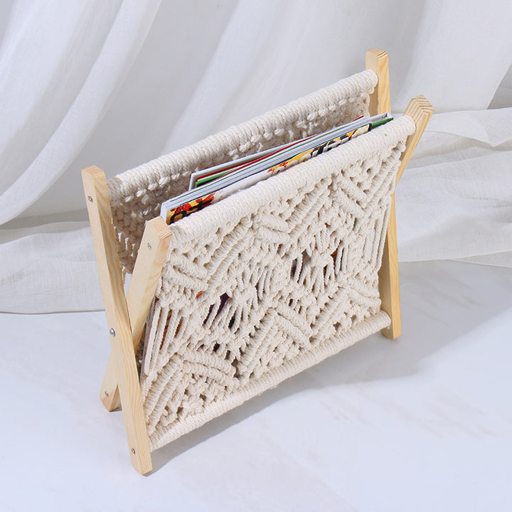 Macrame Magazine Rack Bowlift