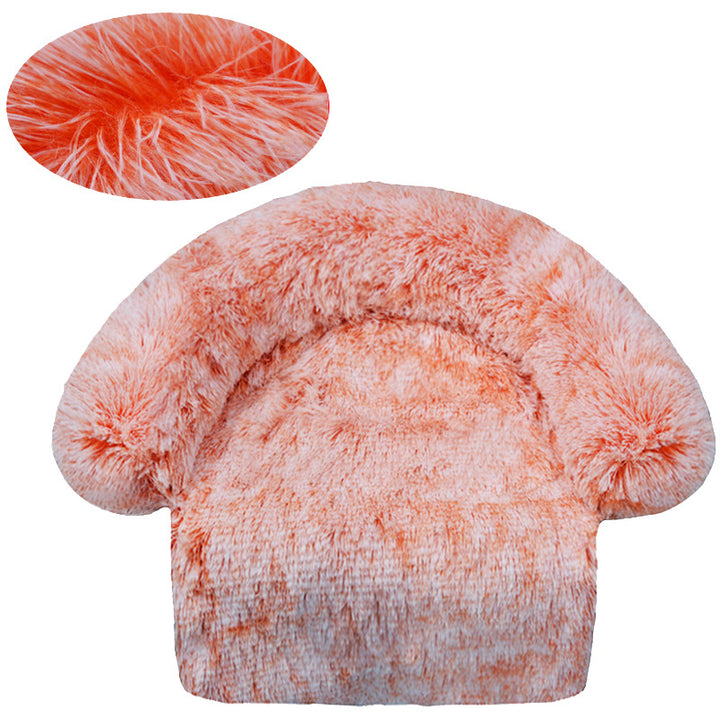 Fluffy Round  Sofa  Dog Bed