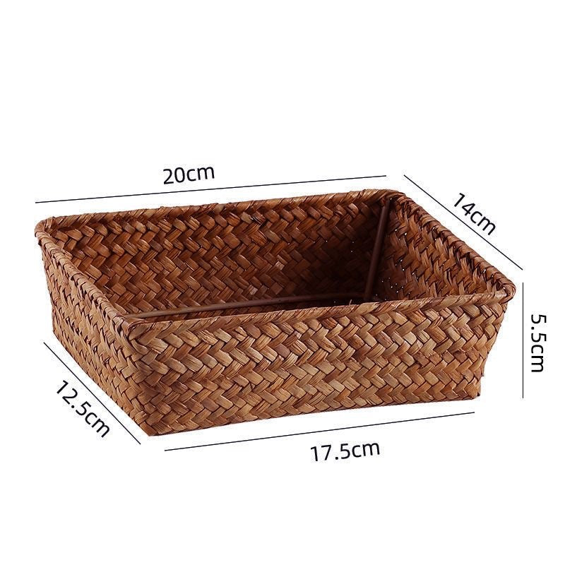 Natural Woven Storage Basket Bowlift