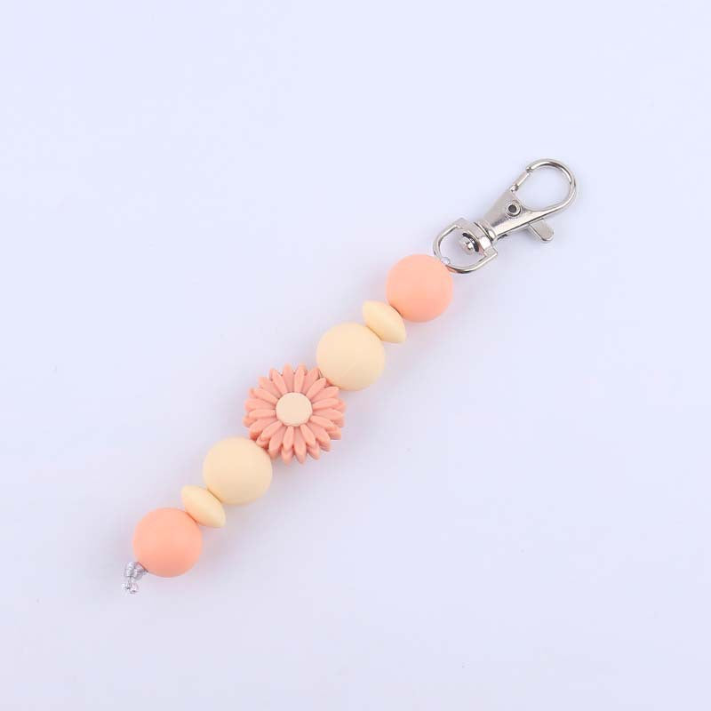 Decorative Silicone Beaded Keychain Holder Bowlift