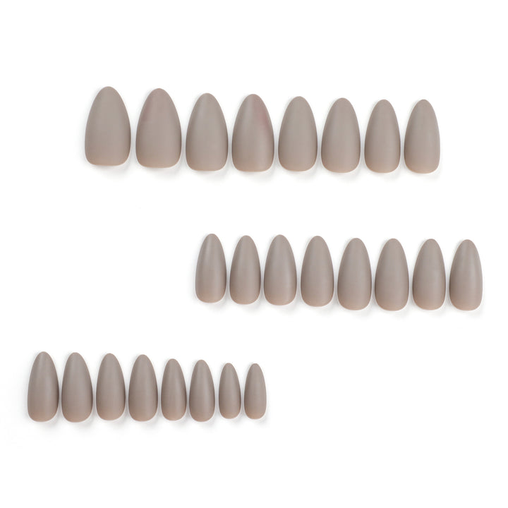 Artful stiletto nails in matte design Bowlift