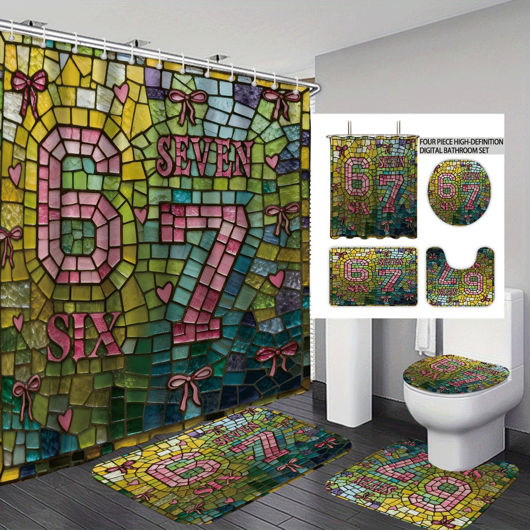 Colorful Dessert-Themed Bathroom Set Bowlift