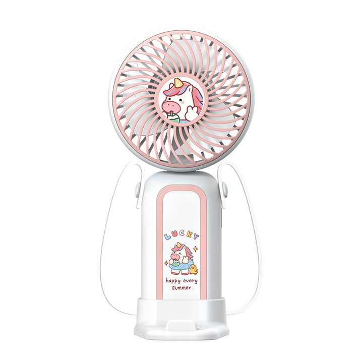 Portable Cartoon Design Handheld Fan Bowlift
