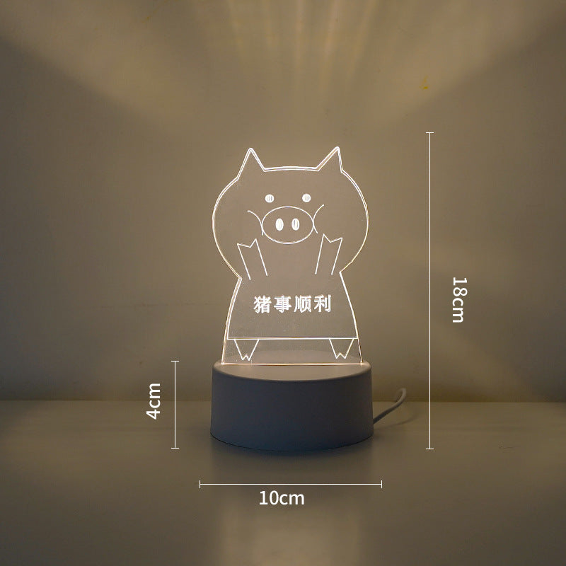 LED Tiger Figure Decorative Lamp