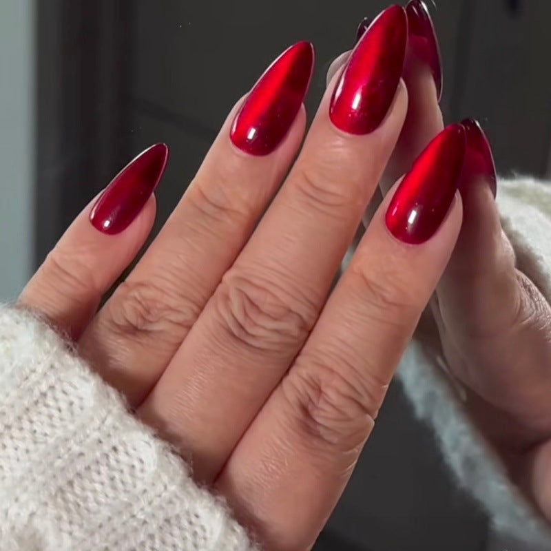 Artificial Nail Set with Shiny Effect Bowlift