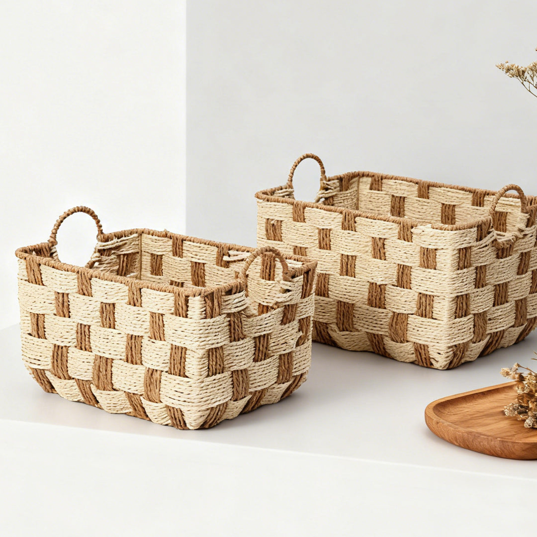 Handwoven storage basket Bowlift