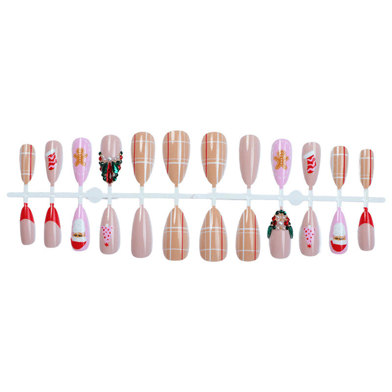 Creative Christmas Art Nail Set with Festive Motifs Bowlift
