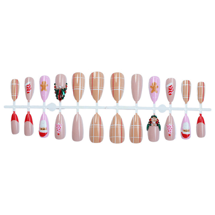 Creative Christmas Art Nail Set with Festive Motifs Bowlift